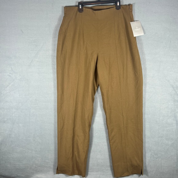 Liz Claiborne Collection Pants - Liz Claiborne Womens Dress Pants 14 Brown Metro Twist Straight Wool NWT Vintage